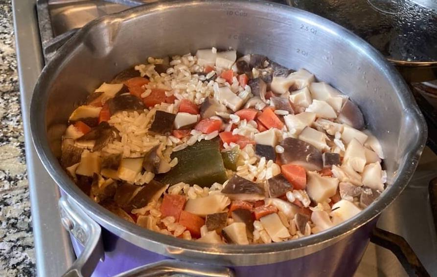 🍄しいたけ炊き込みご飯レシピ Seasoned Rice with Shiitake Mushroom Recipe🍄